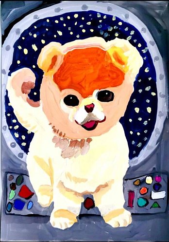 Рисунок Тимофея Пустовалова, пациента Детского института НМИЦ онкологии им. Н.Н. Блохина, полетит в космос!