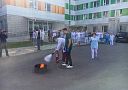 В новом здании Детского института проверили знания сотрудников о пожарной безопасности