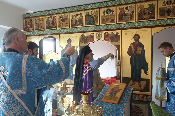 В онкоцентре освящён обновлённый домовой храм святого великомученика и целителя Пантелеймона